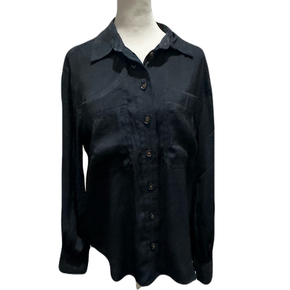 BANANA REPUCLIC Balloon Sleeve Utility Shirt - Picture 5 of 10